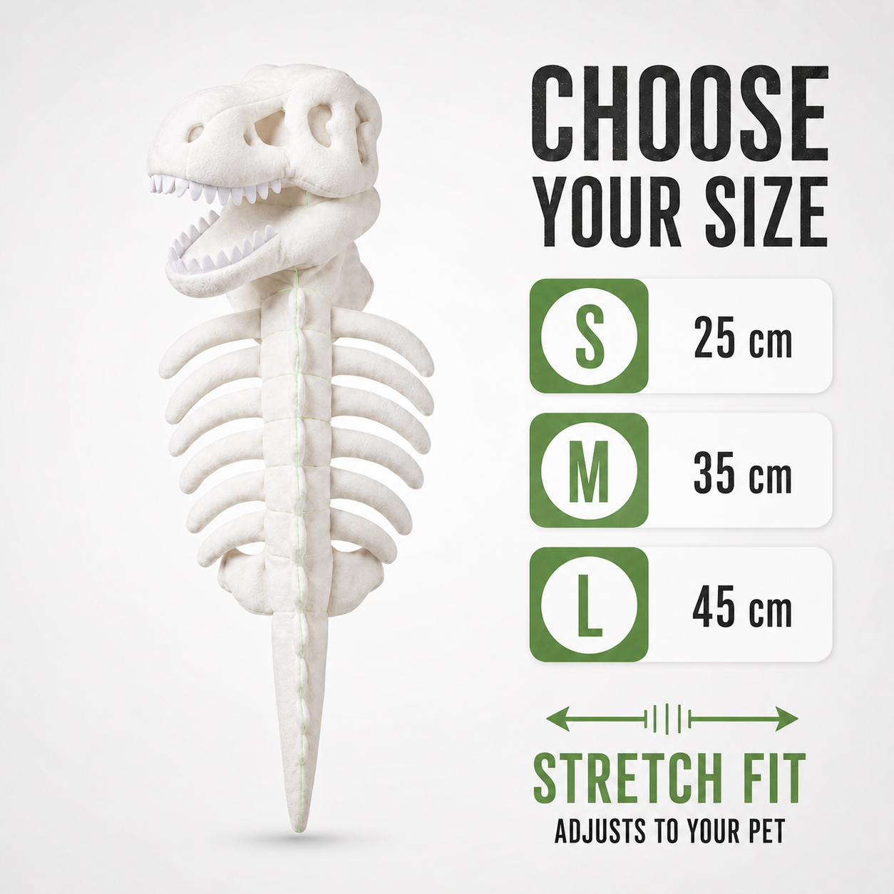 Dinosaur Skeleton Costume for Pets